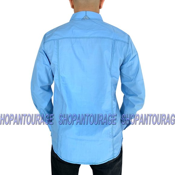 English Heroes EHW162 L/S Button Down Men`s Shirt - Picture 2 of 4